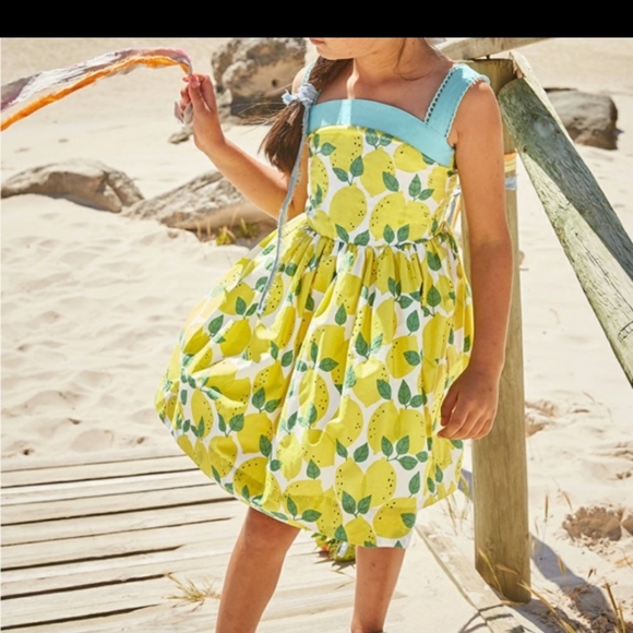 Mini Boden Other - Mini Biden Lemon print Sun dress Girls